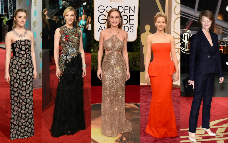 Oscars Best Actress Nominees Cate Blanchett, Saoirse Ronan, Brie