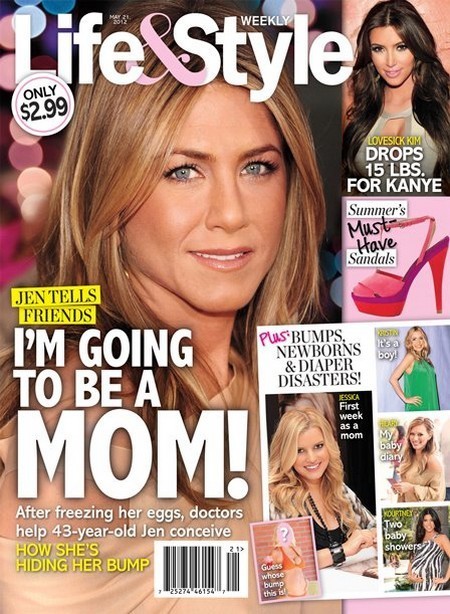 Jennifer Aniston Pregnant Photos Funniest Tabloid Covers With Justin