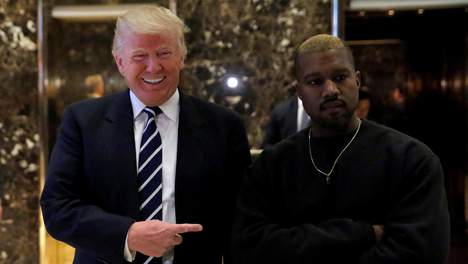 Donald Trump Sr. and Kanye West