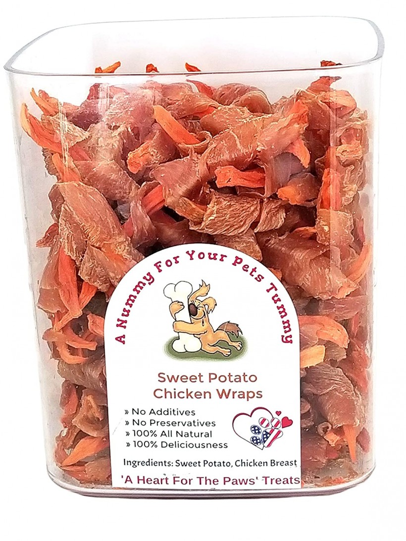 Chicken Wrapped Sweet Potato Dog Treats