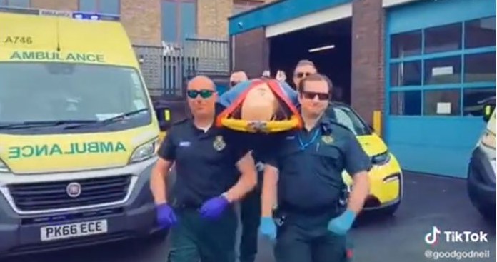 Paramedics Create TikTok' Coffin Dance' With Dummy COVID-19 Patient
