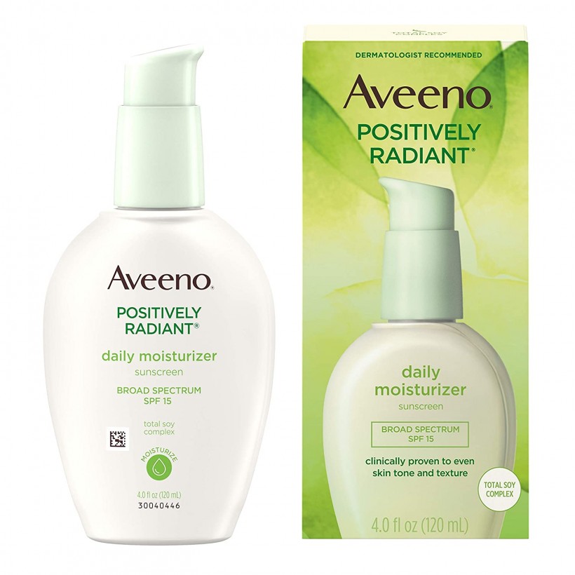 Aveeno Positively Radiant Daily Face Moisturizer with Broad Spectrum SPF 15 Sunscreen