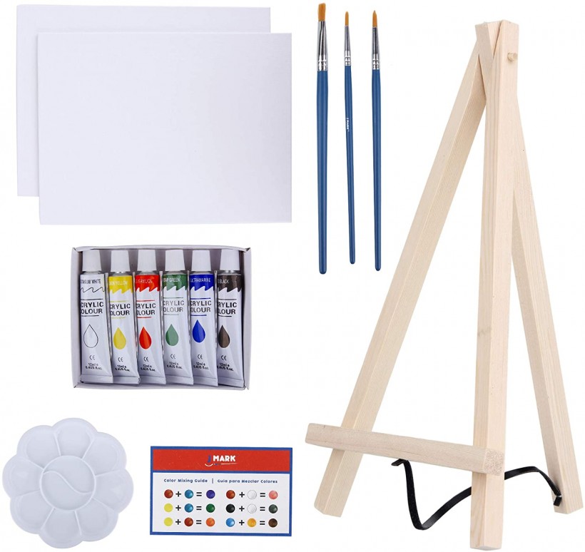 Art Canvas Paint Set Supplies