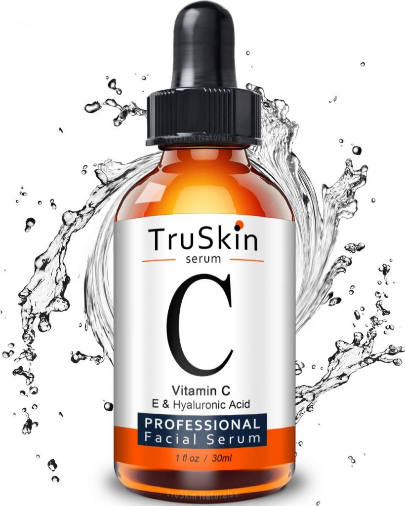 TruSkin Vitamin C Serum for Face, Topical Facial Serum with Hyaluronic Acid, Vitamin E 