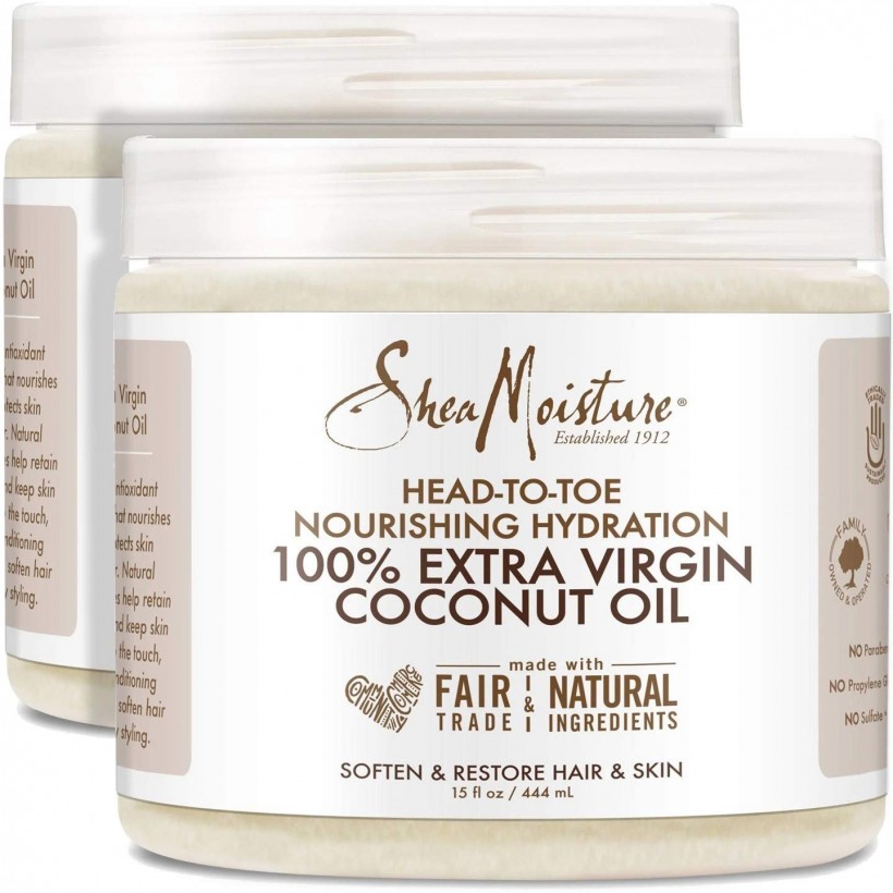 Shea Moisture 100% Xtra-Virgin Coconut Oil 15 Ounce Head-To-Toe