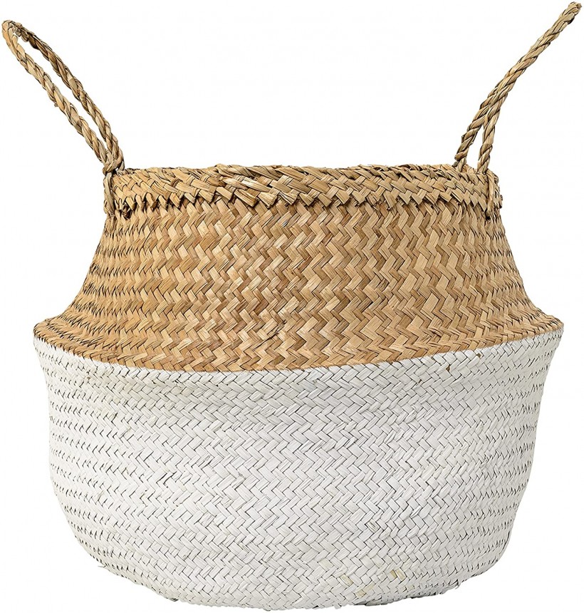 Bloomingville Home Accessories Large Seagrass Basket with Handles