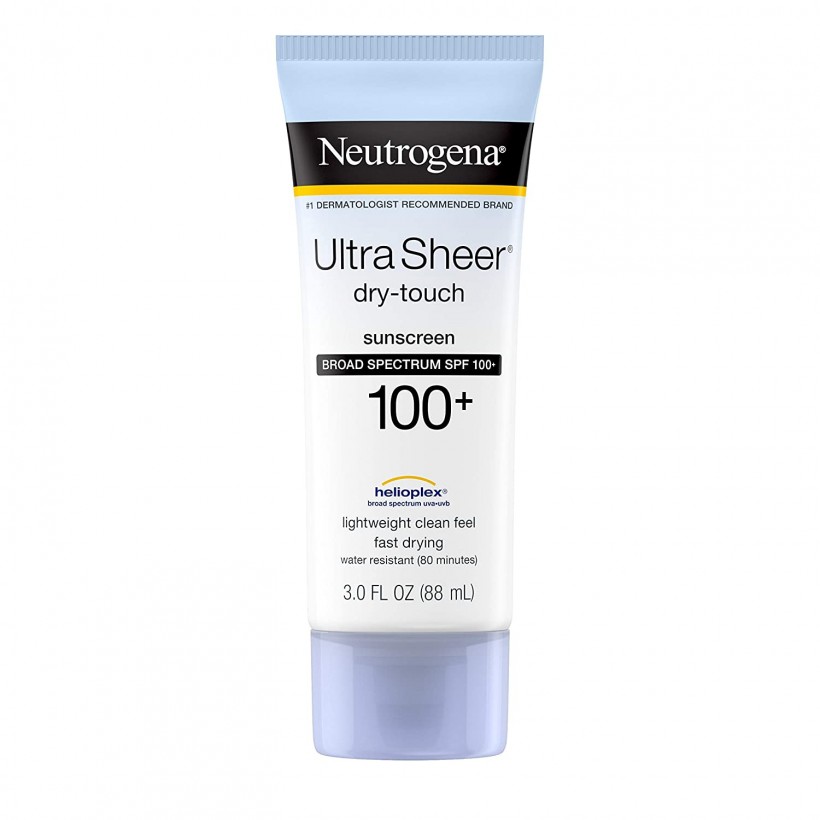 Neutrogena Ultra Sheer Dry-Touch Water Resistant and Non-Greasy Sunscreen Lotion with Broad Spectrum SPF 100+