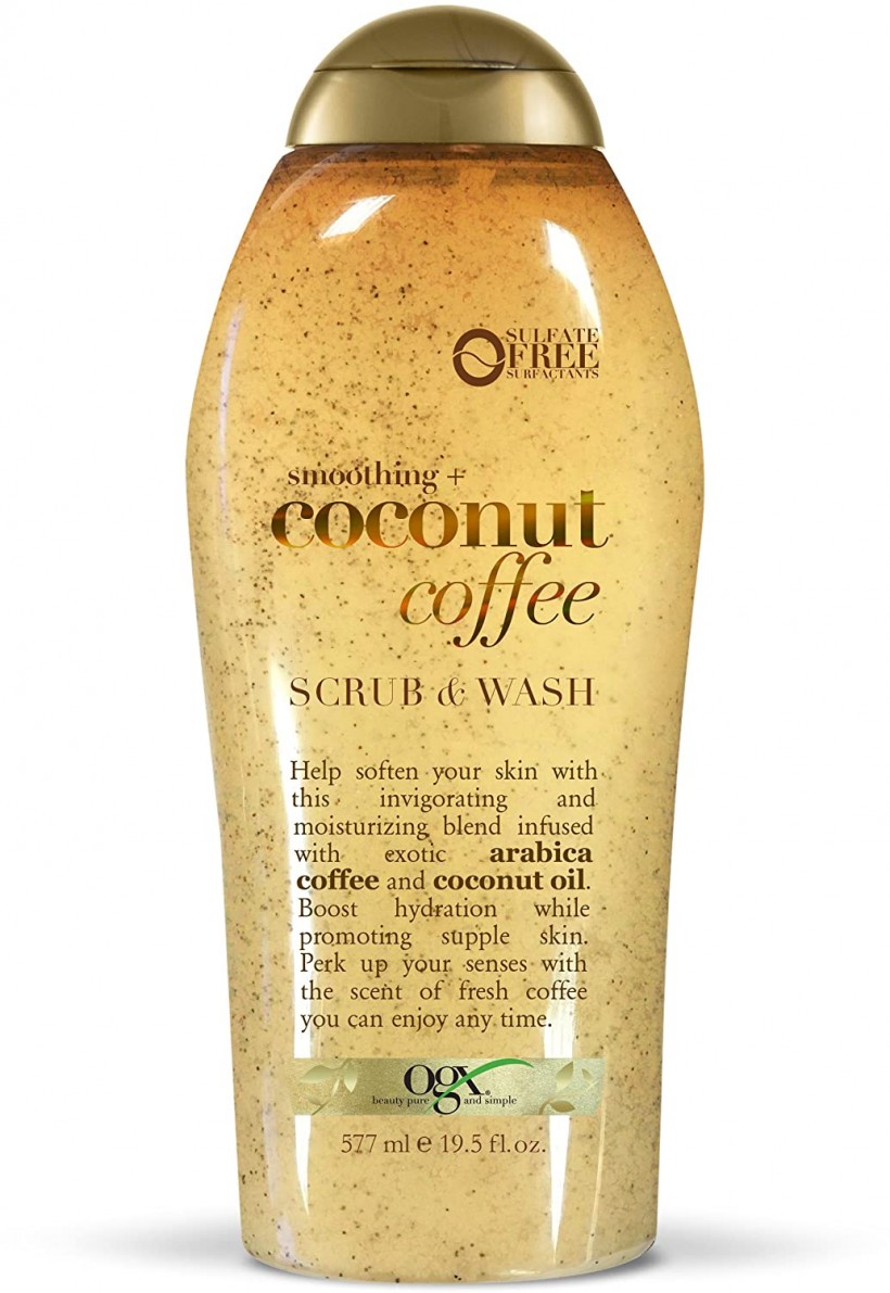 OGX Soothing Coconut Coffee Scrub & Wash