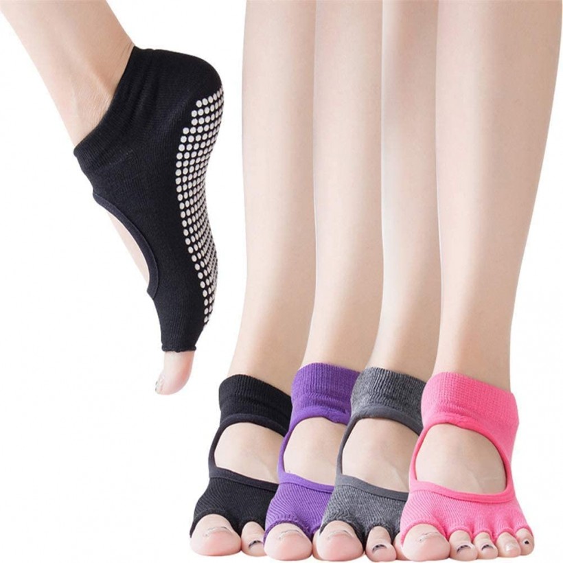Anti-Slip Open Toe Yoga Socks