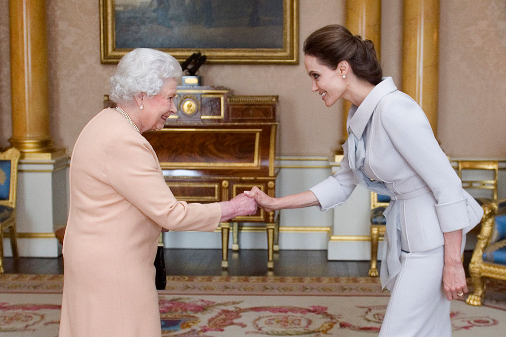Angelina Jolie, Queen Elizabeth II