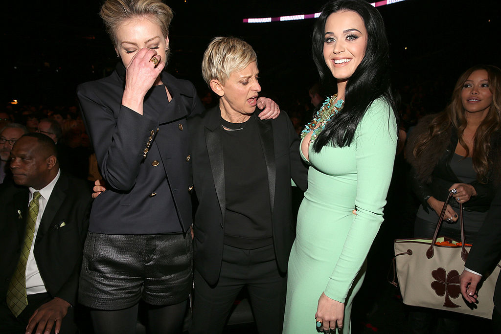 Ellen DeGeneres, Katy Perry, and Portia de Rossi