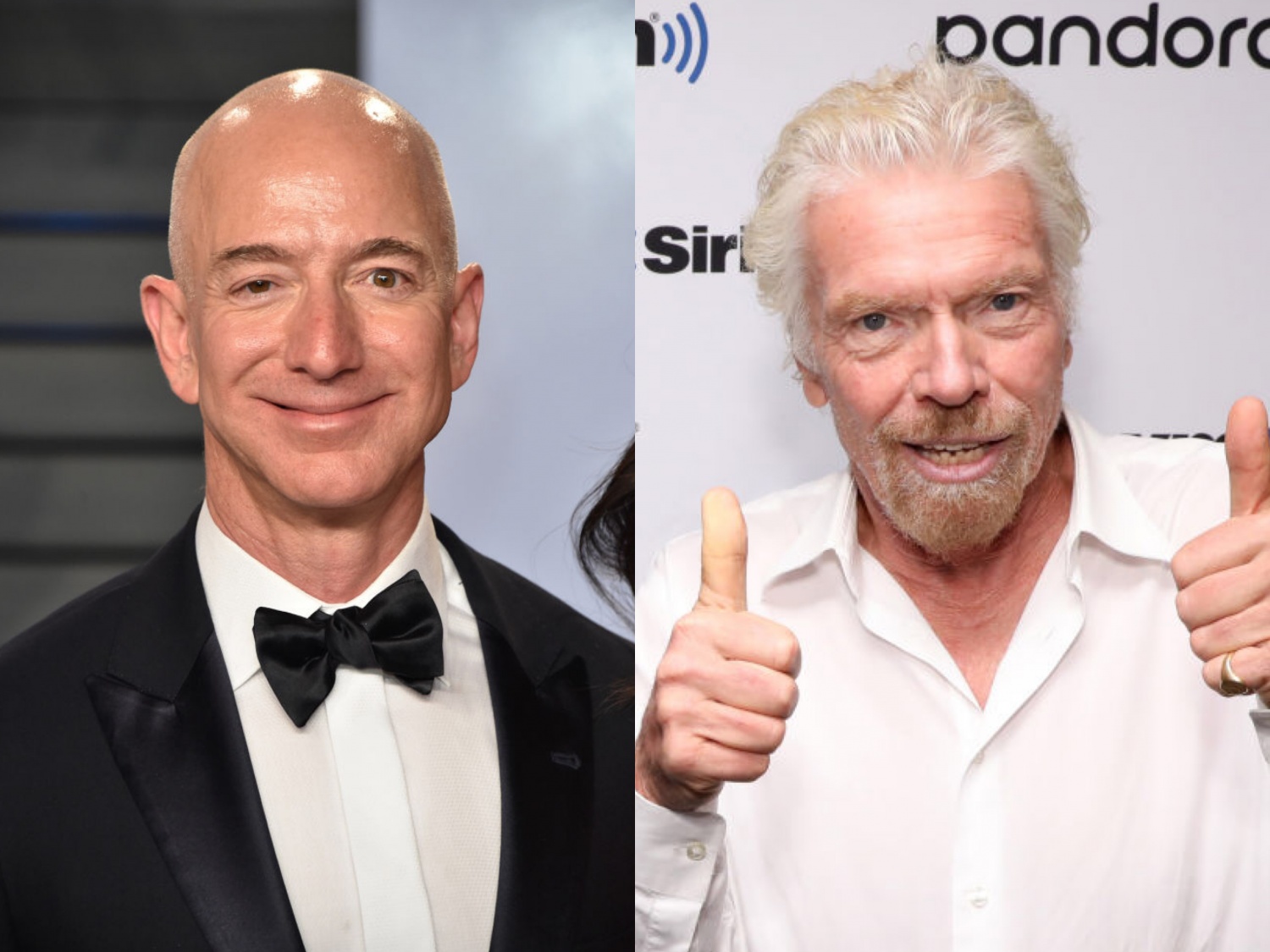 Jeff Bezos, Richard Branson