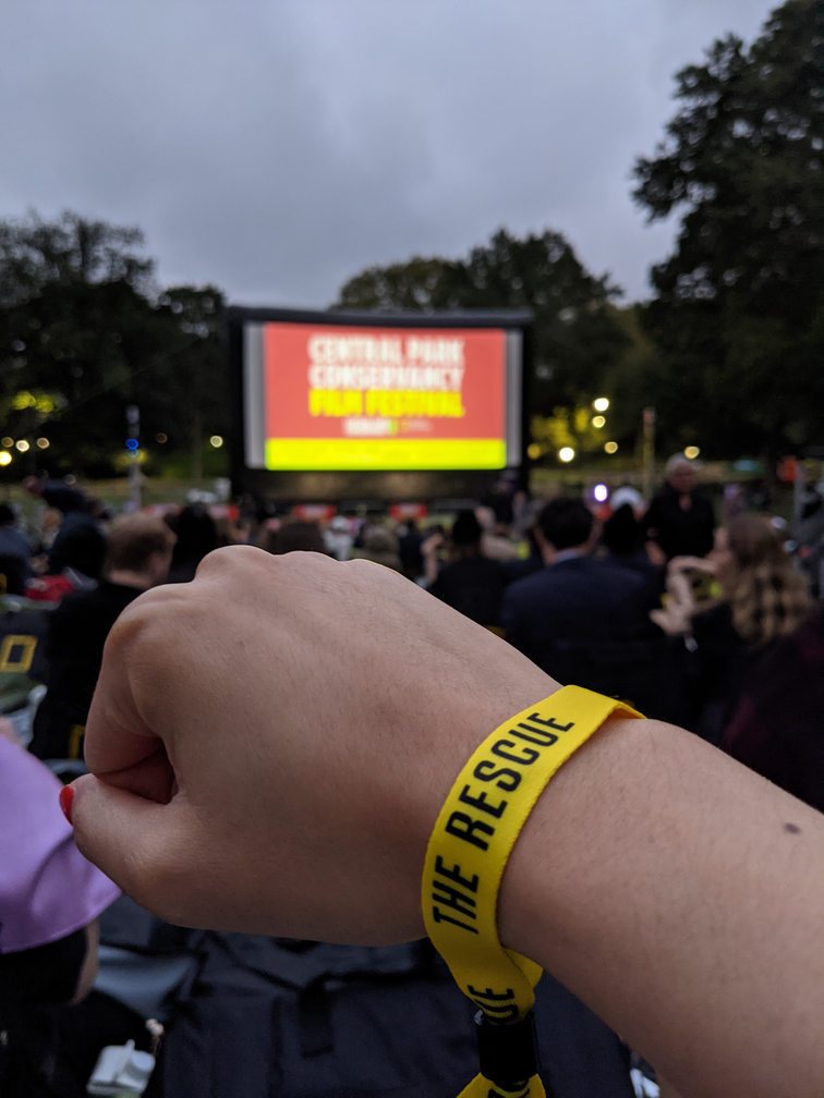 The Rescue screening at the Central Park Conservancy Film Festival 2021