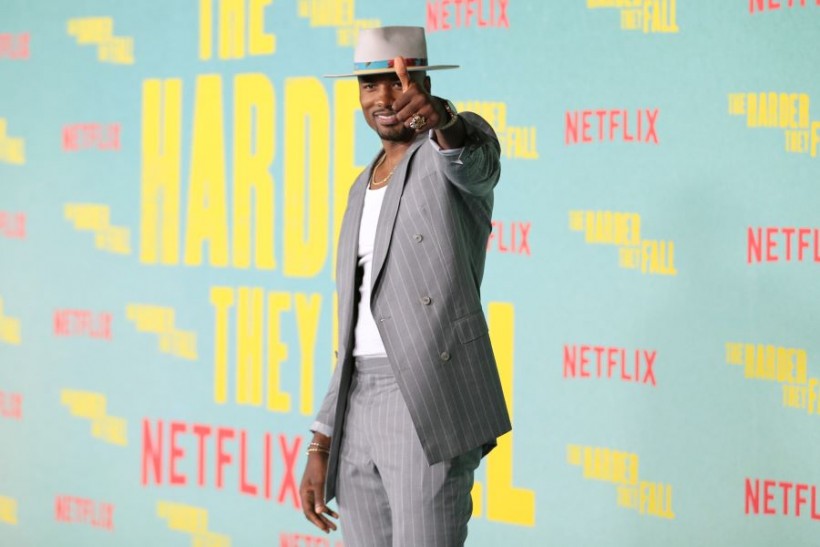 Serge Ibaka at the LA premiere of The Harder They Fall