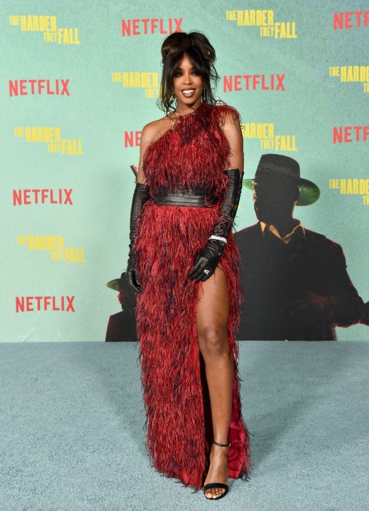 Kelly Rowland at the LA premiere of The Harder They Fall