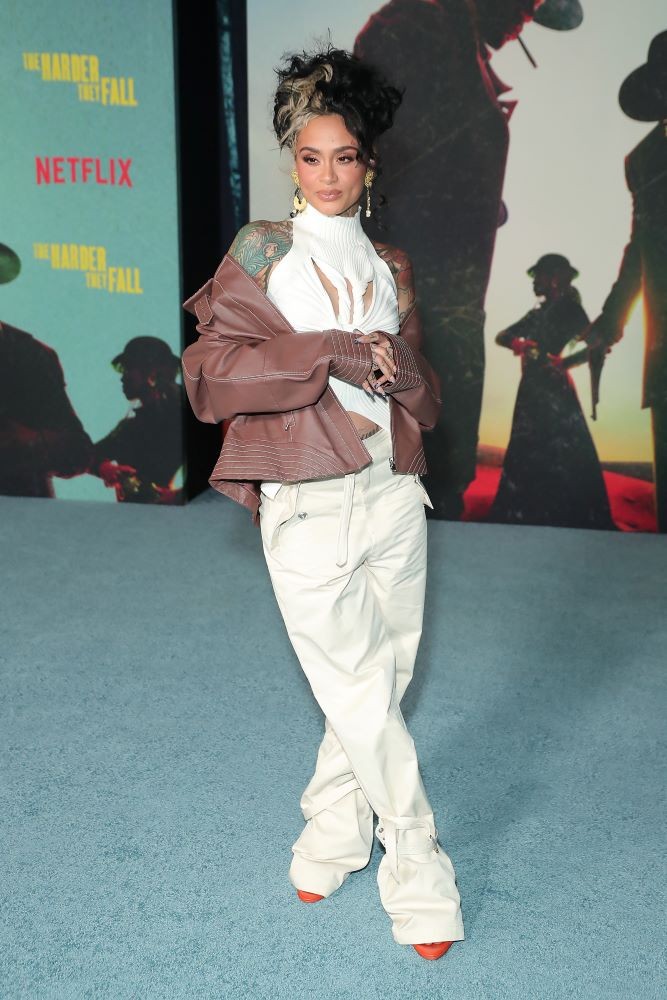 Kehlani at the LA premiere of The Harder They Fall