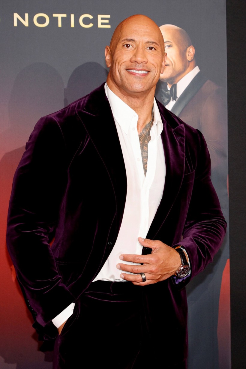 Dwayne 'The Rock Johnson at the premier of Red Notice