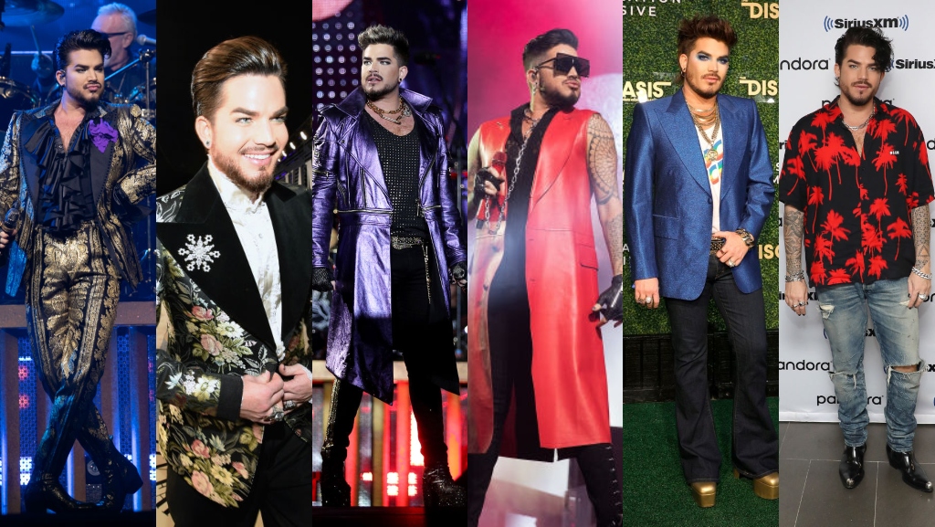 Six Pictures of Adam Lambert being a fashion Icon