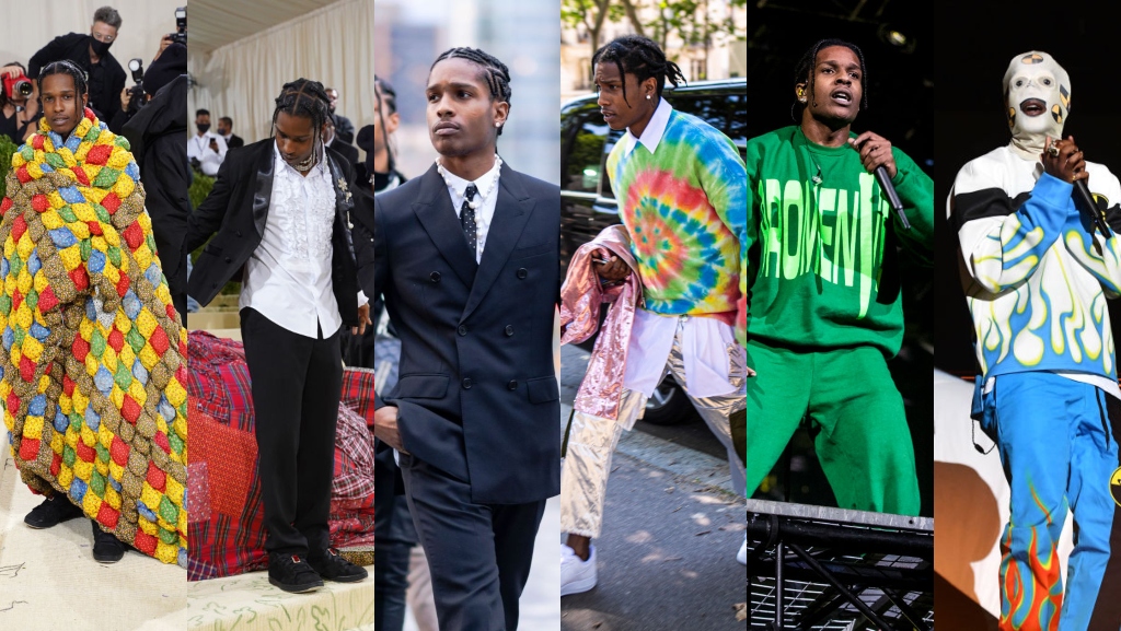Six Pictures of A$AP ROCKY being a fashion Icon