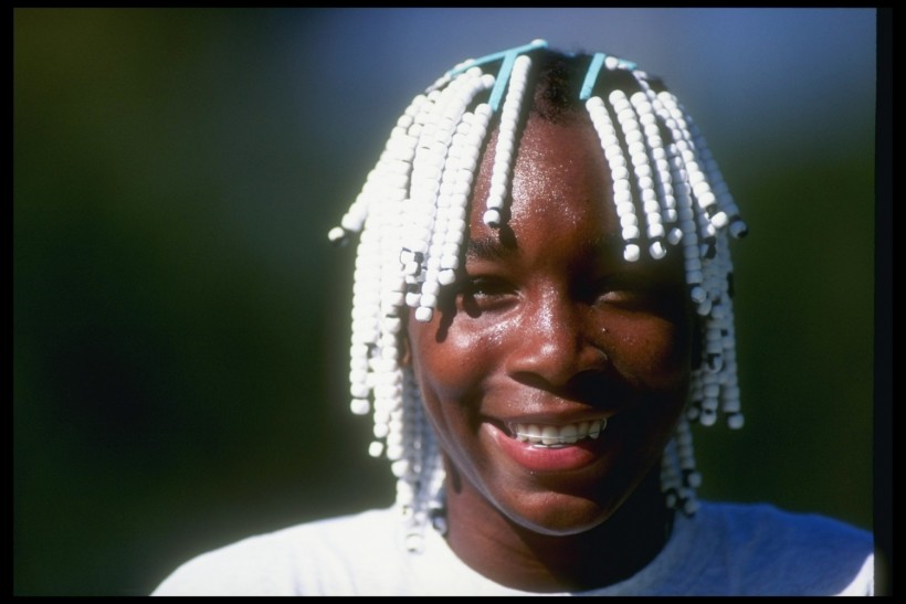 Venus Williams 1994 White beads in hair