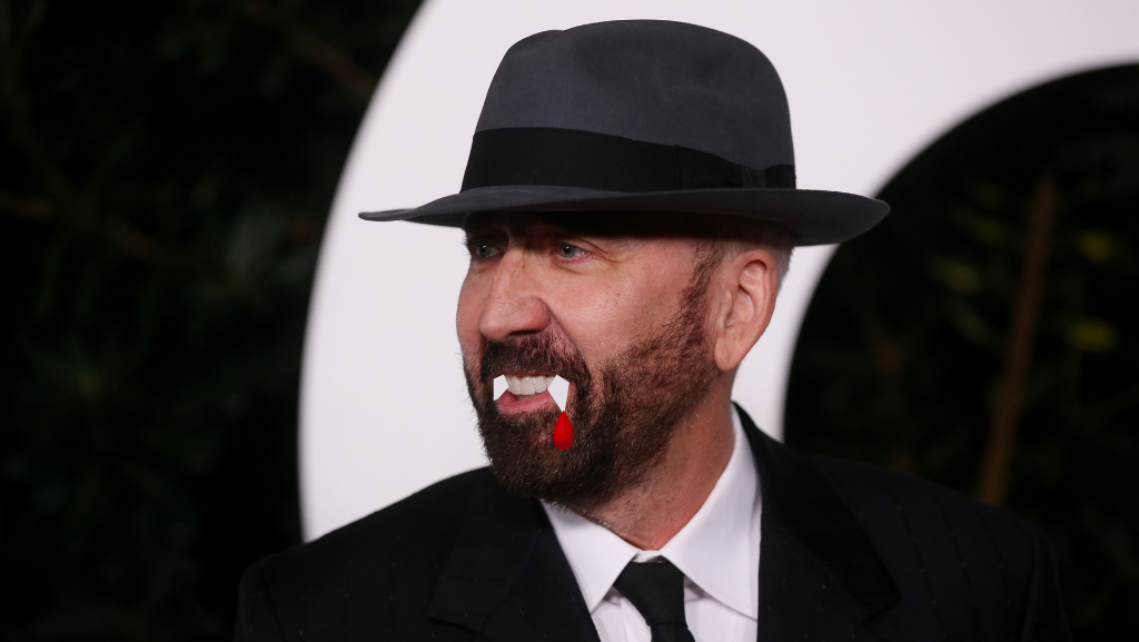 Nicolas Cage as Dracula teeth edit