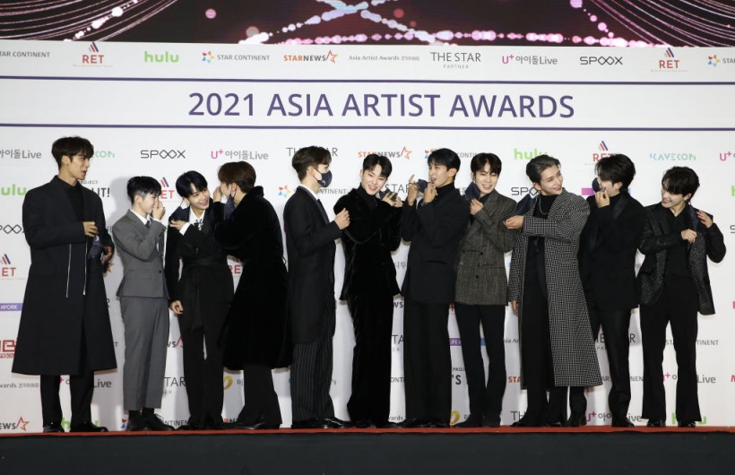 Asia Artist Awards 2021 In Seoul SEOUL, SOUTH KOREA - DECEMBER 02: Seventeen attends the Asia Artist Awards on December 02, 2021 in Seoul, South Korea.