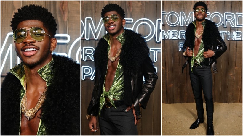 Lil Nas X at Tom Ford Ombre Leather event