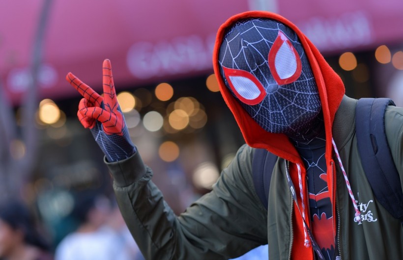 Cosplayer As Miles Morales- US-ENTERTAINMENT-COMIC-CON
