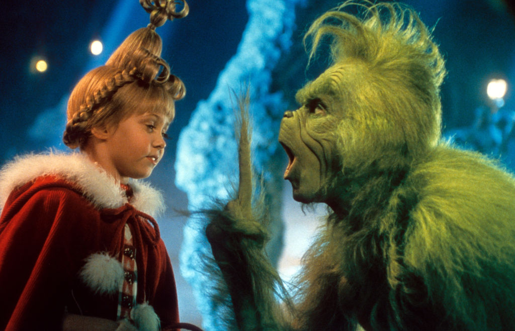  Taylor Momsen And Jim Carrey In 'How The Grinch Stole Christmas'