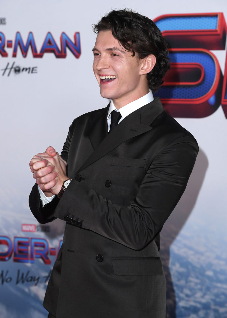 Tom Holland attends Sony Pictures' "Spider-Man: No Way Home" Los Angeles Premiere on December 13, 2021 in Los Angeles, California.