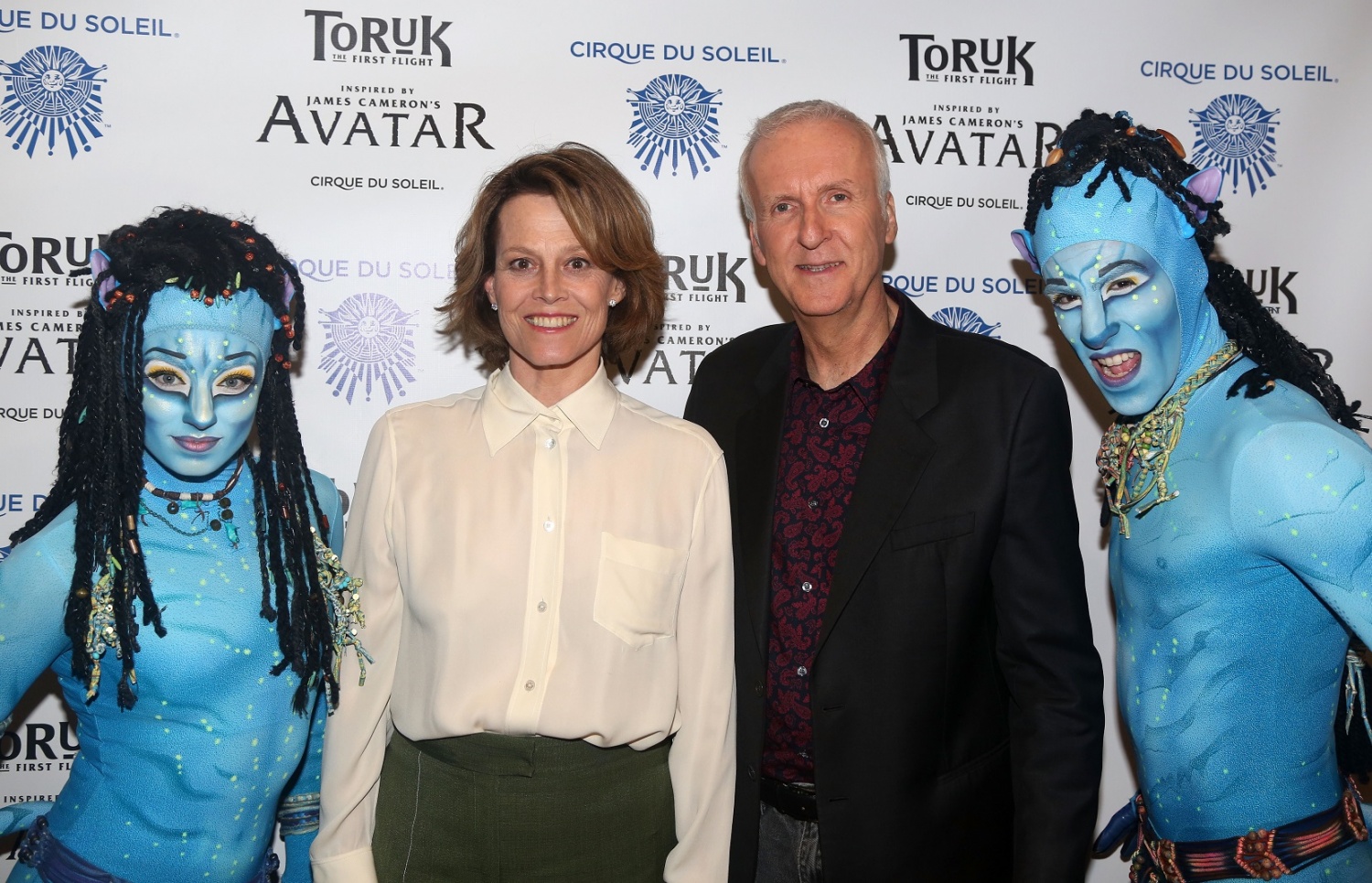 Sigourney Weaver and James Cameron - Cirque Du Soleil's "Toruk" New York Premeire