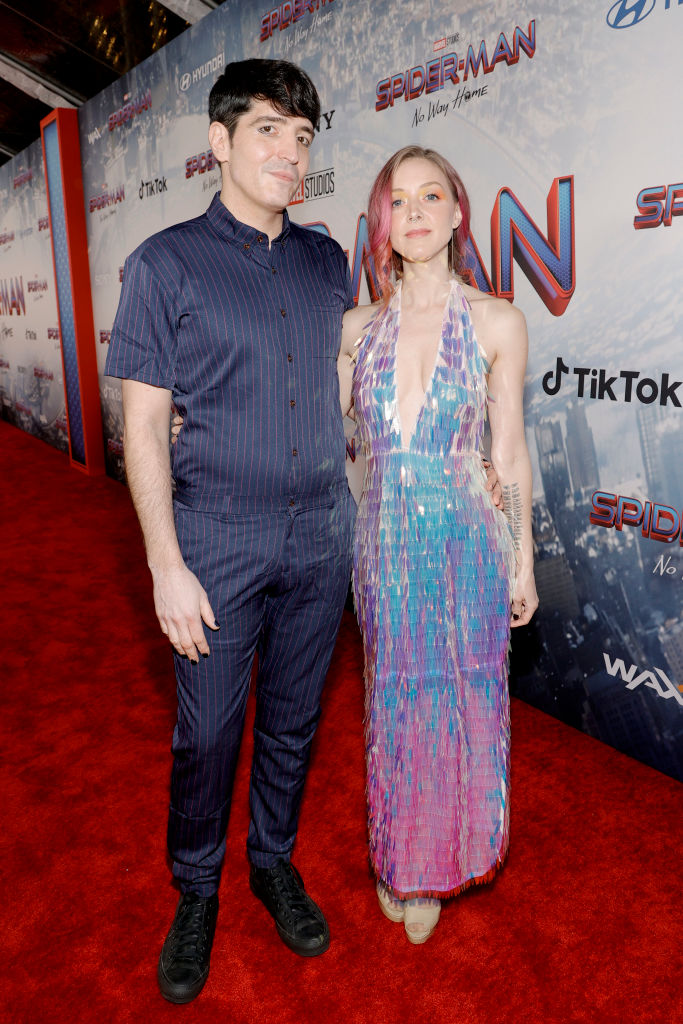 David Dastmalchian and Evelyn Leigh attend Sony Pictures' "Spider-Man: No Way Home" Los Angeles Premiere on December 13, 2021 in Los Angeles, California. (Photo by Amy Sussman/Getty Images)