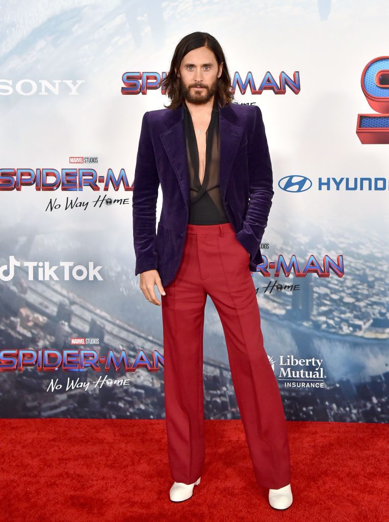Jared Leto attends Sony Pictures' "Spider-Man: No Way Home" Los Angeles Premiere on December 13, 2021 in Los Angeles, California. 