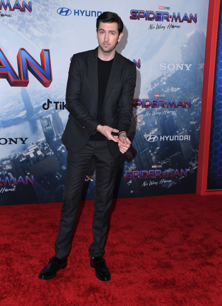 Nicholas Braun arrives at the Sony Pictures' "Spider-Man: No Way Home" Los Angeles Premiere on December 13, 2021 in Los Angeles, California. 