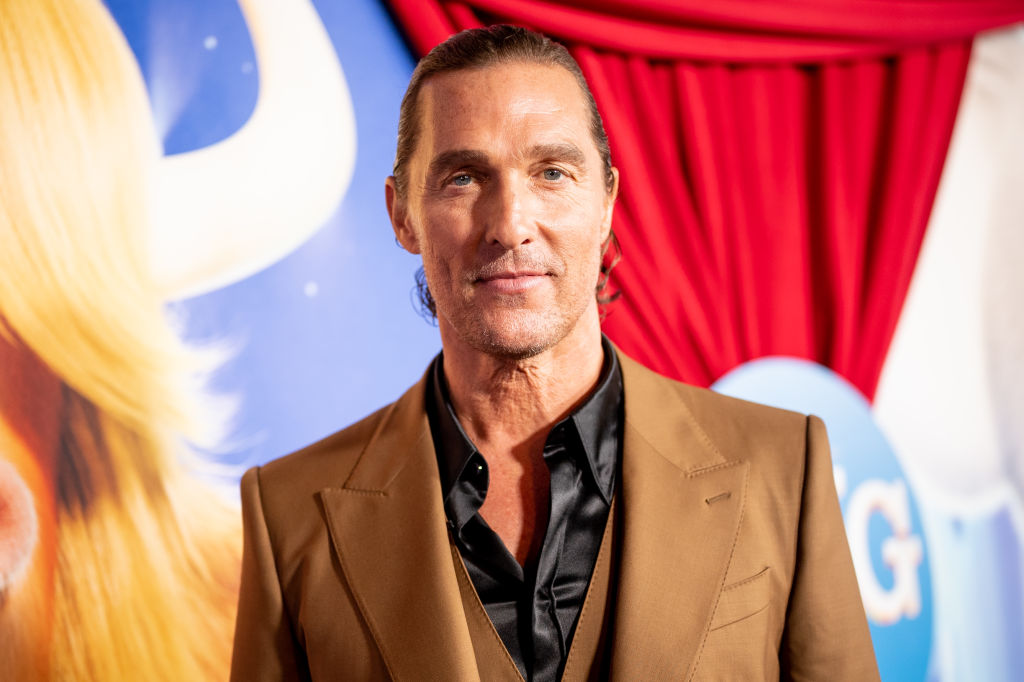 Matthew McConaughey at the sing 2 premiere