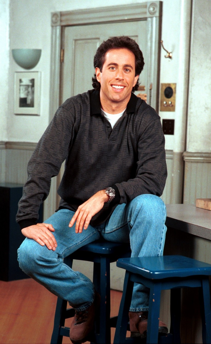 File photo of Jerry Seinfeld taken 11/9/97 on the set where he starred in 'Seinfeld'. in Los Angeles, California 