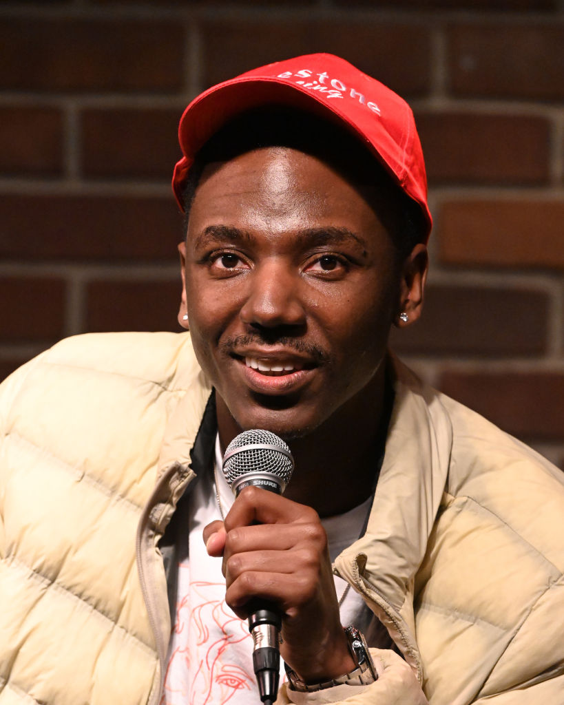  Comedian Jerrod Carmichael performs during his appearance at Flappers Comedy Club And Restaurant Burbank on December 30, 2021 in Burbank, California. (Photo by Michael S. Schwartz/Getty Images)