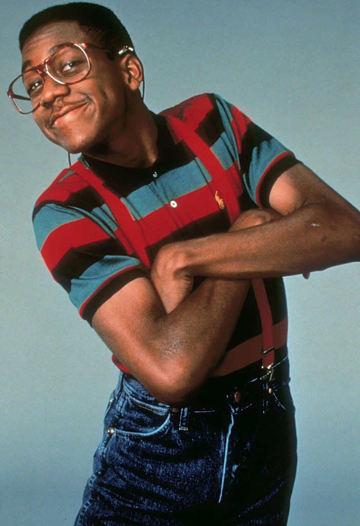 American actor Jaleel White, who stars as Steve Urkel in the television series 'Family Matters', circa 1990.