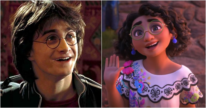 Harry Potter vs Mirabel Madrigal - big round glasses, plus 7 other harry potter parallels in encanto
