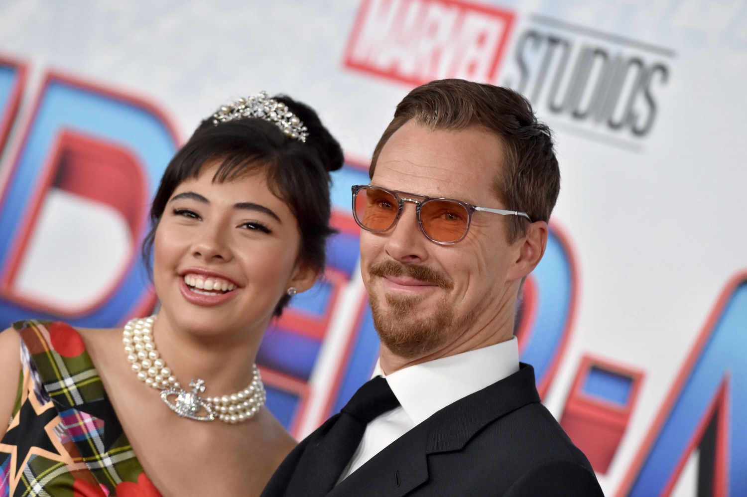 Xochitl Gomez and Benedict Cumberbatch attend Sony Pictures' "Spider-Man: No Way Home" Los Angeles Premiere on December 13, 2021 in Los Angeles, California. (Photo by Axelle/Bauer-Griffin/FilmMagic)