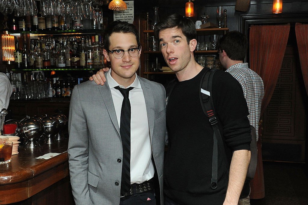 Dan Levy (L) and John Mulaney attend the "Mulaney" premiere event at Largo at the Coronet on September 4, 2014 in Los Angeles, California. 