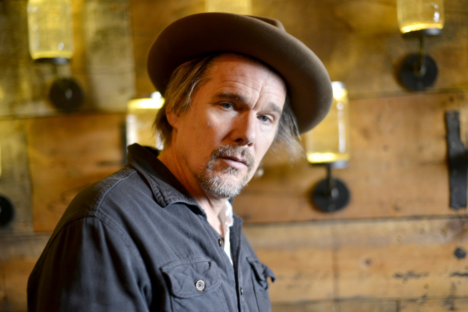  Ethan Hawke attends the 2020 Sundance Film Festival - Alfred P. Sloan Foundation Feature Film Prize Reception at High West Distillery on January 28, 2020 in Park City, Utah. (Photo by Jerod Harris/Getty Images)
