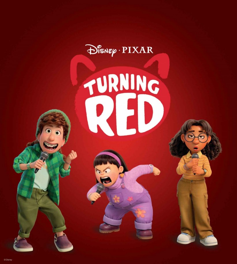 Turning red poster form disney and pixar