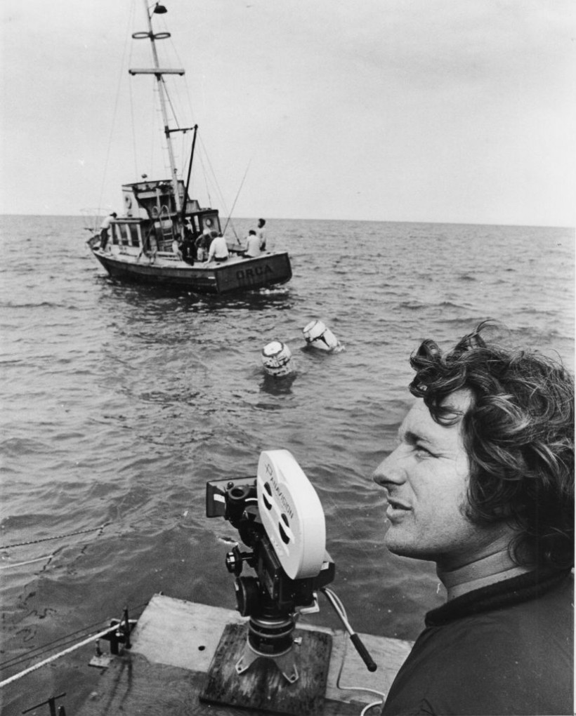  Steven Spielberg Directs Jaws on the Water in 1974