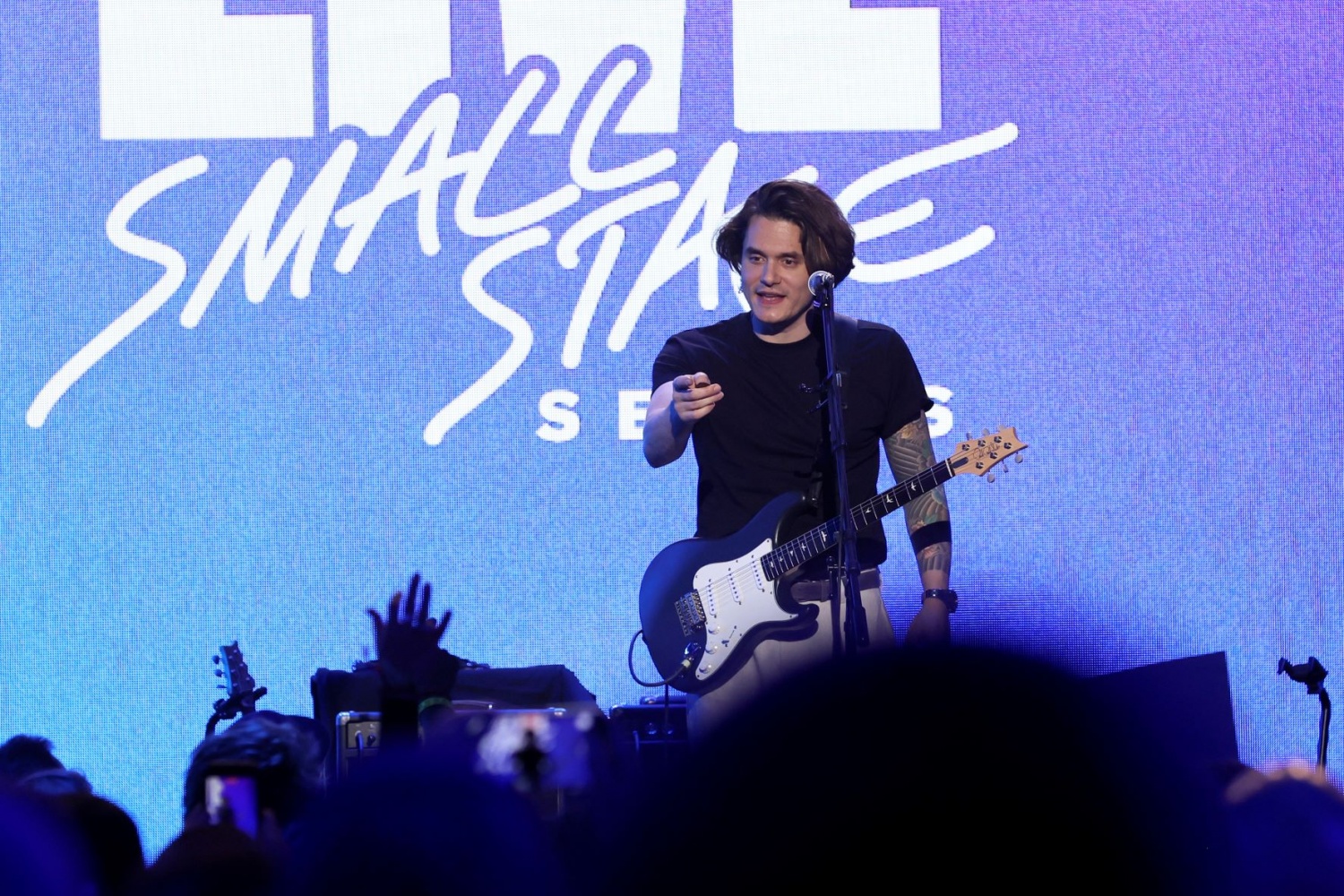  John Mayer Performs Live At The Hollywood Palladium For SiriusXM And Pandora's Small Stage Series In Los Angeles