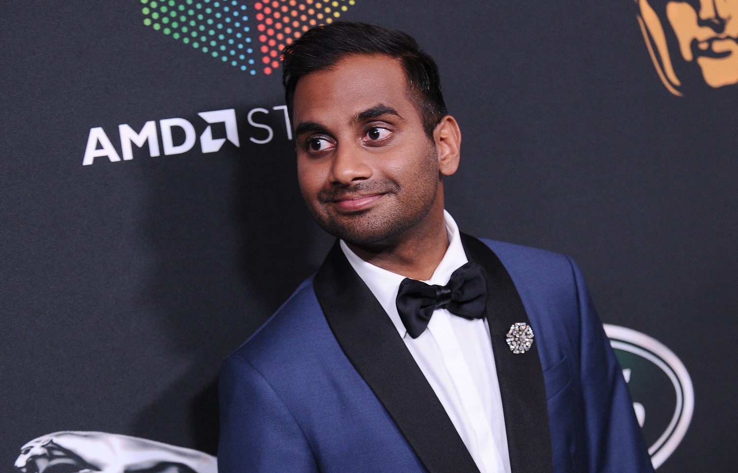OCTOBER 27: Actor Aziz Ansari attends the 2017 AMD British Academy Britannia Awards at The Beverly Hilton Hotel on October 27, 2017 in Beverly Hills, California. (Photo by Jason LaVeris/FilmMagic)