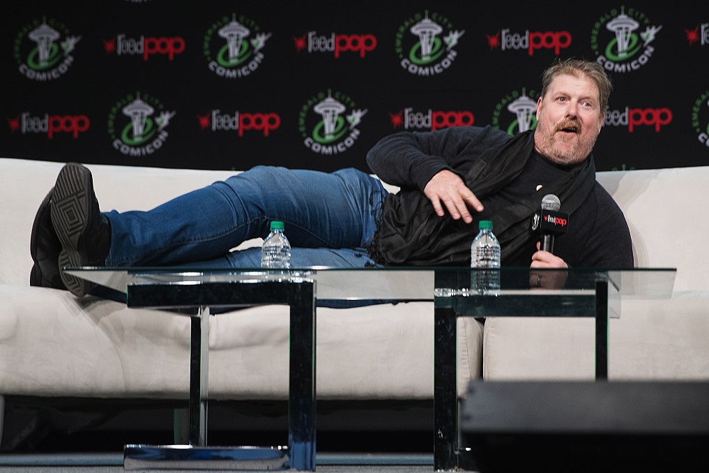  Actor, voice artist and comedian John DiMaggio speaks on stage during Emeral City Comic Con at Washington State Convention Center on March 3, 2017 in Seattle, Washington. (Photo by Mat Hayward/Getty Images)