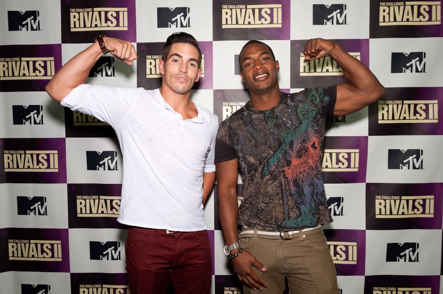 TV personalities Jordan Wiseley (L) and Marlon Williams attend MTV's "The Challenge: Rivals II" Final Episode and Reunion Party at Chelsea Studio on September 25, 2013 in New York City. (Photo by D Dipasupil/FilmMagic)