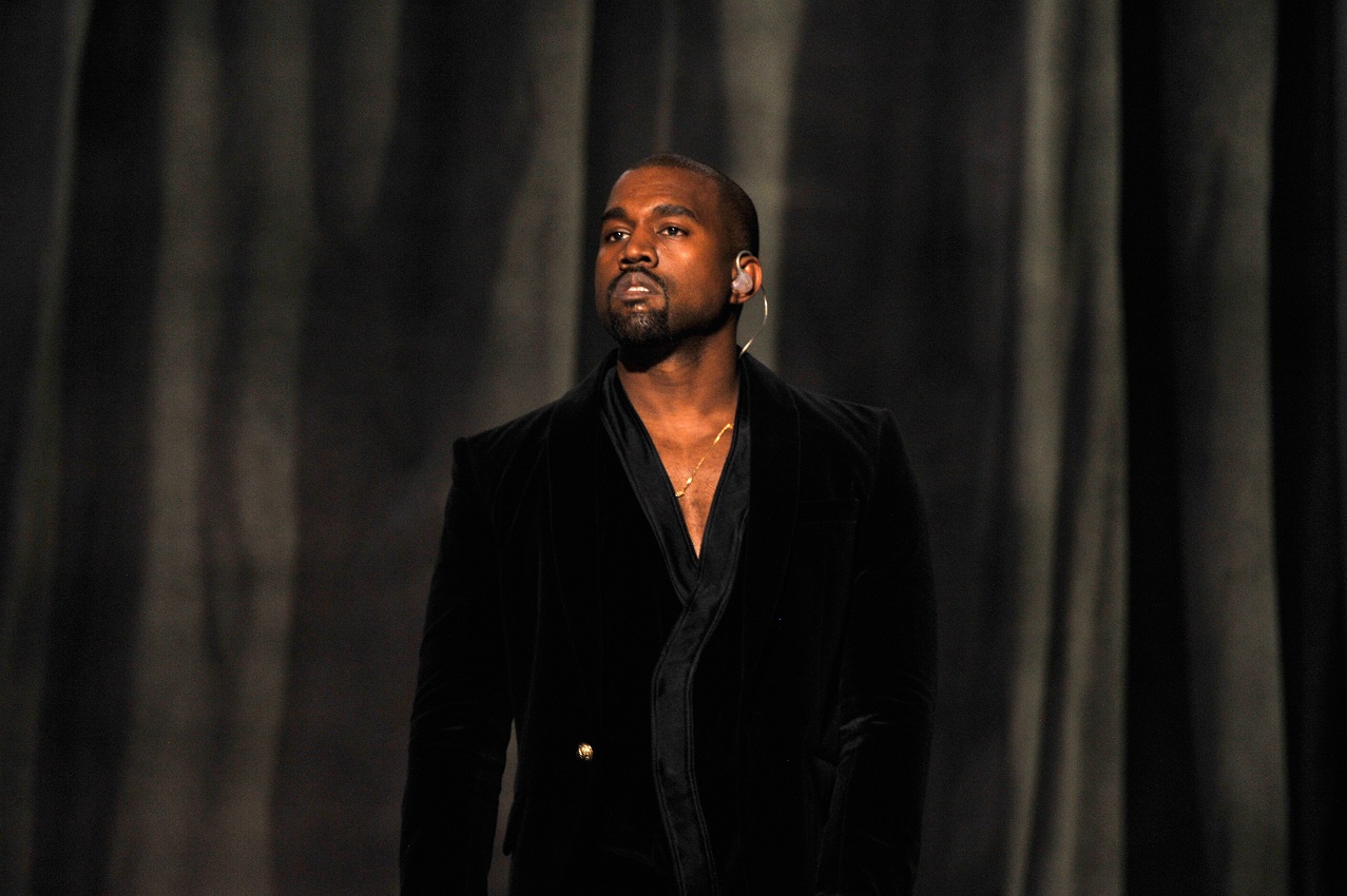Recording artist Kanye West performs onstage during The 57th Annual GRAMMY Awards at the STAPLES Center on February 8, 2015 in Los Angeles, California. (Photo by Lester Cohen/WireImage)