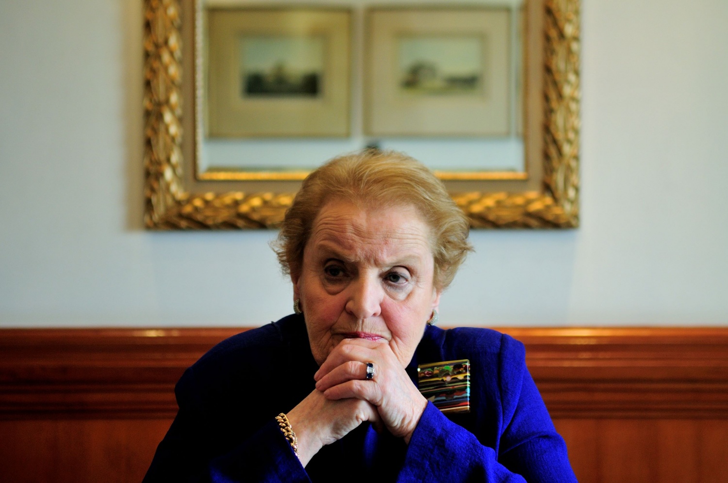 Profile shoot of Madeleine Albright, Former US Secretary of State. 
